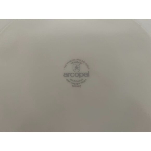 ARCOPAL France Serving Plate and Bowl Table Charm Diana Pattern Pink Iris - Picture 5 of 8